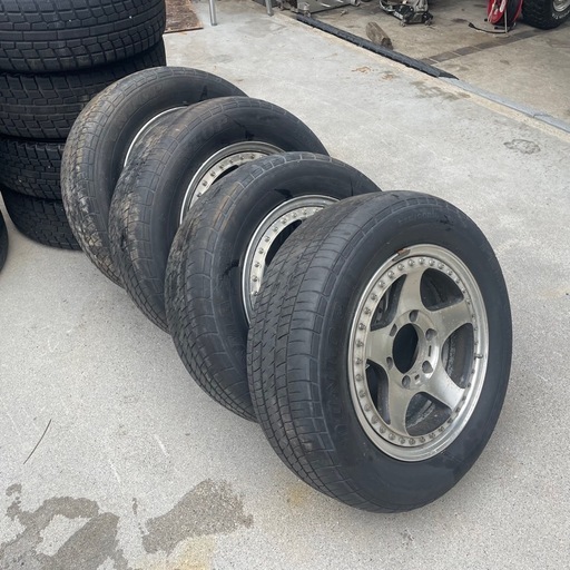 アルミホイール　16インチ　6 1/2JJ 廃タイヤ付き