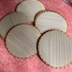 G1022 円形座布団　　5枚セットの画像