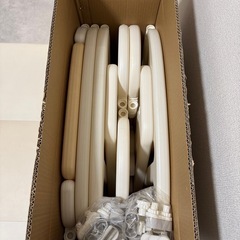 置くだけベビーサークル ベージュ+ピンクの画像