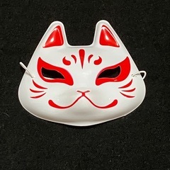 もふもふ 狐の耳+お面の画像