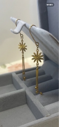 24 K純金 ピヤス.イヤリング（新品）
