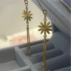 24 K純金 ピヤス.イヤリング（新品）の画像