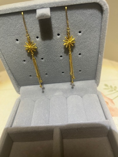 24 K純金 ピヤス.イヤリング（新品）