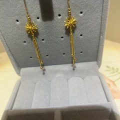 24 K純金 ピヤス.イヤリング（新品）の画像