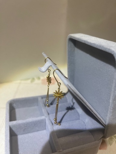 24 K純金 ピヤス.イヤリング（新品）