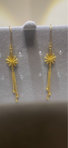 24 K純金 ピヤス.イヤリング（新品）