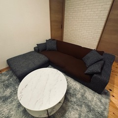 定価約6万【LOWYA】カウチソファ美品✨の画像