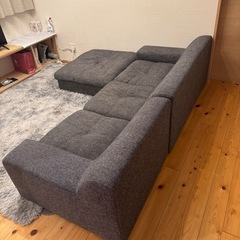 定価約6万【LOWYA】カウチソファ美品✨の画像