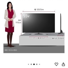 【売約済み】55型 液晶LEDテレビ LG製  4K HDR対応 IPSパネル の画像