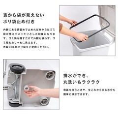 ゴミ箱 屋外、蓋付き、キャスター付き、排水栓付きの画像