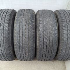 夏 4WD 17インチ ブリヂストン 265/65R17【富山】パジェロ ランクル プラド ハイラックス サーフ ランドクルーザー 2009y中古４本 17インチ 短期使用にの画像