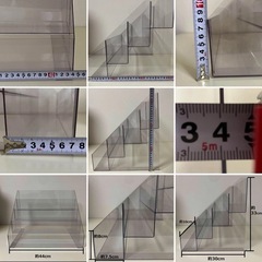 10月22日購入で1000円値引きします　【中古】アクリル ディスプレイケース　ひな壇4段 ×10台　什器33×44×30 ディスプレイスタンド 展示台 コレクションケース の画像