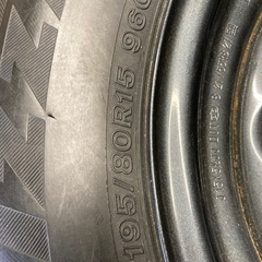 ジムニー　BRIDGESTONE 195/80R15 21年製　スタッドレスタイヤ　タイヤホイール　5本セット　の画像