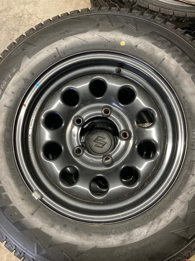 ジムニー　BRIDGESTONE 195/80R15 21年製　スタッドレスタイヤ　タイヤホイール　5本セット