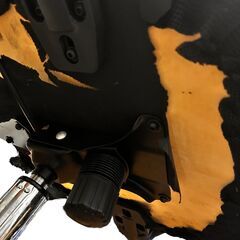 ハイバックメッシュチェア オフィスチェア 肘付き 昇降式 PVC ブラックの画像