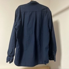 無印良品　長袖シャツ　ネイビーXLの画像
