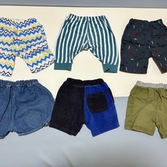 キッズ半ズボン80〜100、12点の画像