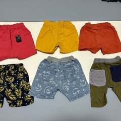 キッズ半ズボン80〜100、12点の画像