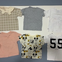 キッズ半袖Tシャツ80〜95。9点の画像