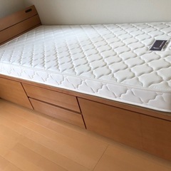 《10/26まで》シングルベッド＆マットレスお譲りしますの画像