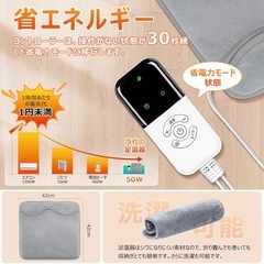 新品！！電気足温器 足元ヒーター フットヒーター 電気座布団 手両足用防寒対策 フットウォーマー 温熱ケアの画像