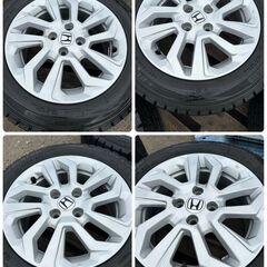 ホンダ　フィット　純正ホイール　スタッドレスタイヤセット　185/60R15　ダンロップ製　ウィンターマックス　バリ溝の画像