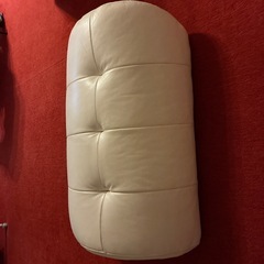 レザークッション　オットマンの画像