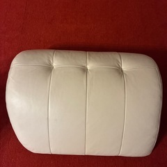 レザークッション　オットマンの画像