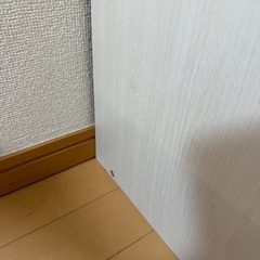 カラーボックス 2個 収納ボックス 本棚 扉付き 3段 オフホワイトの画像