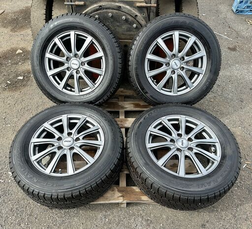DOS 16in 6.5J +38 PCD114.3 グッドイヤー アイスナビ 215/65R16 アルファード カローラクロス エクストレイル