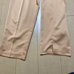 GU サテンテーパードパンツ オレンジ Mサイズの画像