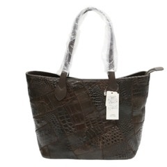クロコダイル LB-7001 トートバッグ ニコチン  CROC...