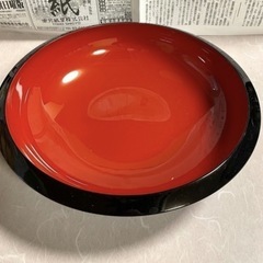 新品11+中古5 漆器大鉢樹脂　外黒内朱　うどんそば麺ソーメンサラダ多用鉢の画像