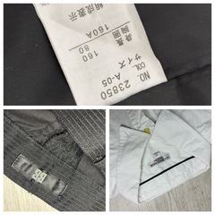 【綺麗】 男の子 フォーマル スーツ160サイズ セットアップ 子供服 ブラックの画像