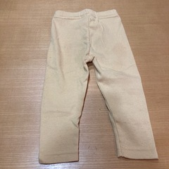 80サイズ・リブレギンス(イエローベージュ)の画像