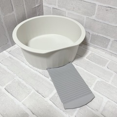 フットバス たらい ホーロー 足湯 洗い ホワイト 白 大きいの画像