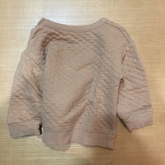 80サイズ・キルトトレーナー(ベージュ)の画像