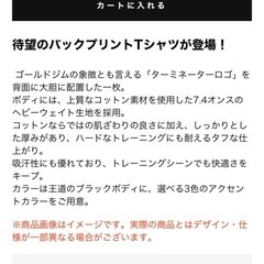 GOLD'S GYM ブラック Tシャツ　L ゴールドジム　の画像
