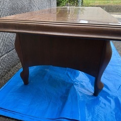 【GO-1275】マルニ木工 センターテーブル ローテーブル 猫足の画像