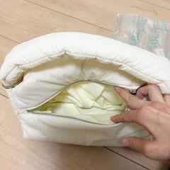 【新品】ふわふわバッグ　白の画像