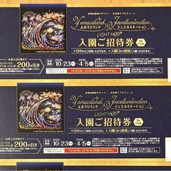 読売ランド入園券x4枚の画像