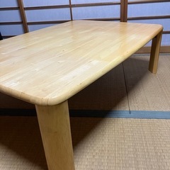 テーブル 木製長方形座卓 テーブルの画像