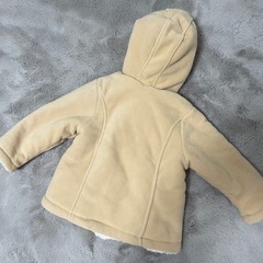80cm フード付きボアコートの画像