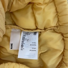 80cm UNIQLO 中綿ジャンパーの画像