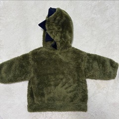 GU 恐竜 フルジップパーカー size80の画像