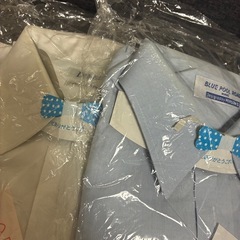 【早い者勝ち/4枚セット300円】メンズ ビジネス ワイシャツ Mサイズ相当 クリーニング済み（黄ばみあり）の画像
