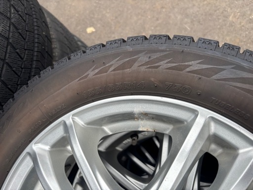 ブリヂストンタイヤホイールセット155/65R14 
