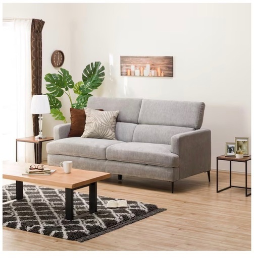 ニトリ　3人掛けソファ サザーラ　布張りタイプ