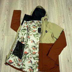 RIDEジャケット ベージュとブラウンの画像
