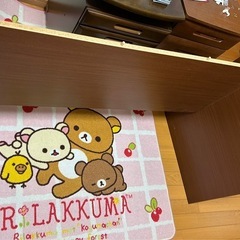 引き取りのみ　学習机、棚2種、いす、マット2枚の画像